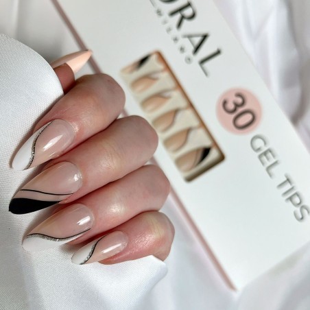 GEL TIPS - MANDORLA 30PZ Black Velvet