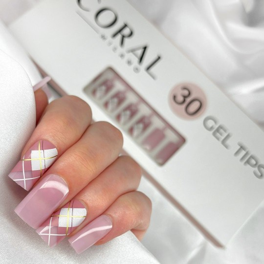 GEL TIPS - CARRÉS 240 PIÈCES Forme Glam 2