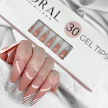 GEL TIPS - STILETTO 240PZ Mocha Wave