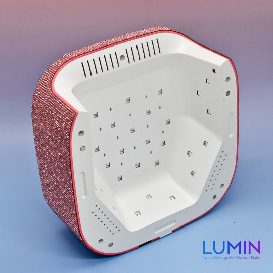 LUMIN S9 PINK STRASS LAMPADA UV LED 48W con Display, Timer, Sensore automatico 2