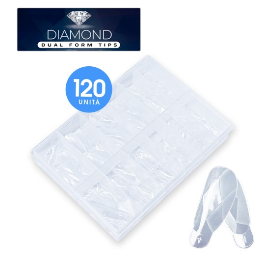 EMBOUTS DOUBLES EN DIAMOND ACRYLGEL (FORMES DE TIGE DOUBLE FORME EN S) 120PCS