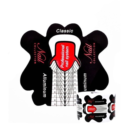 CARTINE ALLUMINIO PER ALLUNGAMENTO UNGHIE - 500pezzi