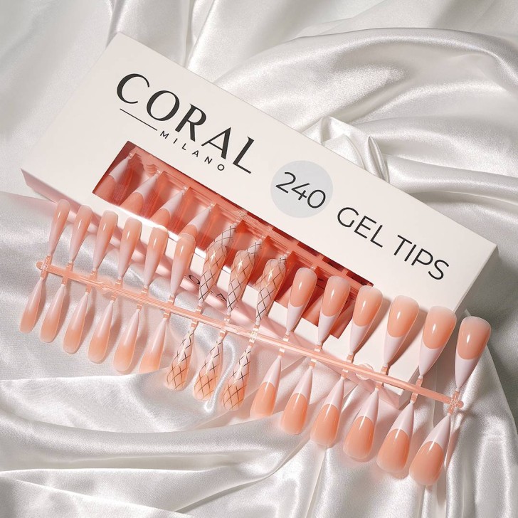 GEL TIPS - STILETTO 240PZ  Lace