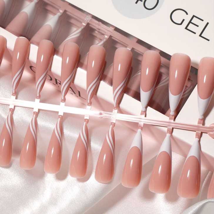 GEL TIPS - STILETTO 240PZ Mocha Wave